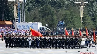 4. The guard of honor of the three services of the Chinese People's Liberation Army