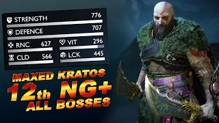 Max Level Kratos vs All Bosses | GMGOW | God Of War Ragnarok