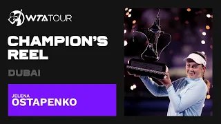 Champion Jelena Ostapenko's BEST points from Dubai! 🏆