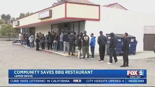 San Diego community saves Lemon Grove BBQ restaurant from closing