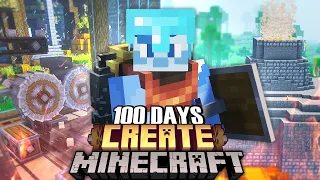 I Survived 100 Days in Create+ in Minecraft [FULL MOVIE]