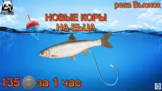 🌟Русская Рыбалка 4 (RF4)🌟река Вьюнок🌟НОВЫЕ КОРЫ НА ЕЛЬЦА🌟135 СЕРЫ ЗА ЧАС🌟
