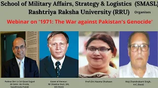 Webinar On  '1971: The War against Pakistan's Genocide'