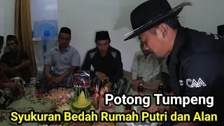 Potong Tumpeng Syukuran Bedah Rumah Putri dan Alan Blitar