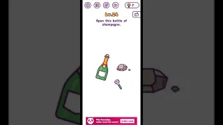 Tricky brains level 24 open this bottle of champagne walkthrough solution