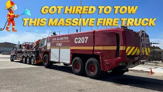 LETS GO TOW A MASSIVE FIRE TRUCK