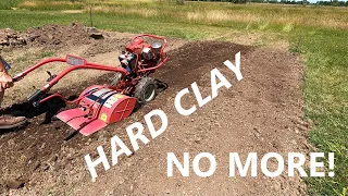 Busting Clay Soil With a Troy Bilt Horse Tiller | Part 2 | Man About Home