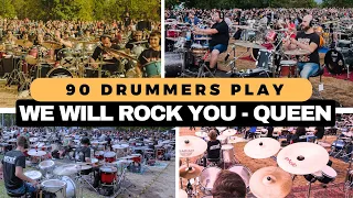 90 Drummers Shock the City - Witness the Biggest Rock Flashmob in Central Europe!