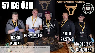 ASTETTA PAREMPI PIHVI-ILTA -  57kg ÖZI savustettuna kokonaisena @HardKokki ja @Pihvimies