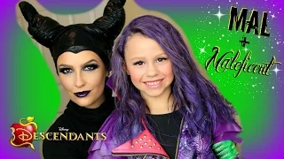 Disney's Descendants - Mal & Maleficent Costume Transformation! (Part 2)