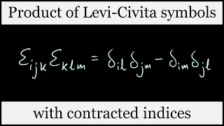 Product of Levi-Civita symbols with contracted indices