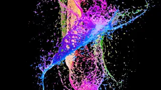 🌈 Pastel Rainbow Neon Liquid Paint VJ Loop Video Background for Edits