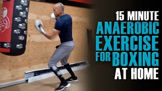 15 Minute Anaerobic Exercise At Home | HeavyBag Boxing Workout For Skinny Guys | NateBowerFitness