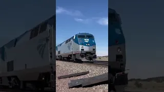 70+ MPH Amtrak: Amtrak Southwest Chief Flies By