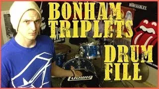 Bonham Triplets & Crossover Drum Fill - Drum Lesson #130