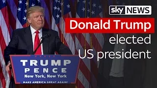 Donald Trump wins US election