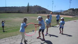 PeerBuddies Inclusion Camp 2015 Hula Hoop Obstacle Course