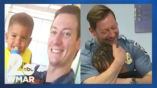 Officer reunites with boy he rescued