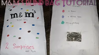 M&M's blind bag tutorial @moonlight girl amazing 😃