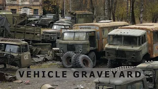 Military vehicle graveyard