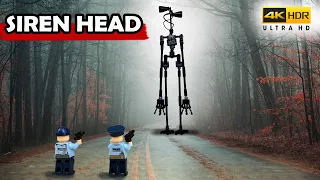 Siren Head Horror Short Film/ Siren Head VS Police / LEGO animation (4K)