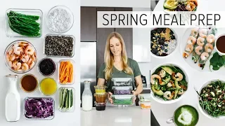 MEAL PREP for SPRING | healthy recipes + PDF guide