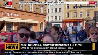 RUȘII DIN CEHIA, PROTEST ÎMPOTRIVA LUI PUTIN_Știri B1_28 mar 2022