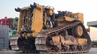 CATERPILLAR D11T CRAWLER TRACTOR (DOZER) RESTORATION BEFORE AND AFTER HEAVY EQUIPMENT BIG MACHINE.