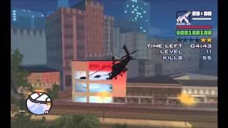 GTA San Andreas Vigilante Mission In LV Hunter Heli 01