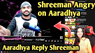 Aaradhya React on shreeman 🔥 | Shreeman Amgry on Aaradhya