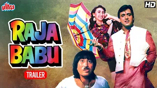 Raja Babu Movie Trailer | Govinda, Karisma Kapoor | Bollywood Hindi Comedy Movie Trailer