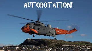 Sea King helicopter getting thrown around!