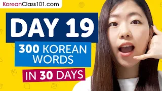 Day 19: 190/300 | Learn 300 Korean Words in 30 Days Challenge