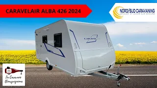 CARAVANE LIT SUPERPOSE 6 PLACES CARAVELAIR ALBA 426 GRAND FRIGO NORD SUD CARAVANING