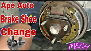 Ape Diesel Auto Brake Shoe Change