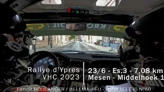 Rallye VHC d'Ypres 2023 ES.3-N°60-Benoît Boulanger/Isi Lemahieu-BMW M3 E30