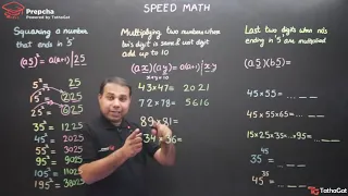 Speed Maths (Vedic maths) - 1  by Prepcha (TathaGat)