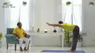 Padahasthasana Yoga Asana for Piles, Hemorrhoid And Constipation