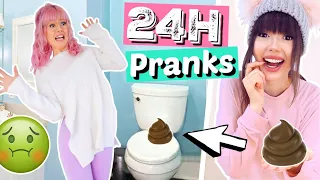 24 Stunden fiese PRANKS an meine BFF 😜| ViktoriaSarina