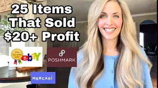 What Sold? 25 items that made over $20 Profit on Ebay, Poshmark  + Look Up Bolo Sold Comps with Me