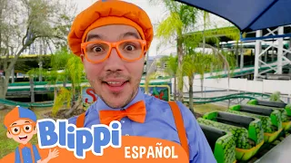 Blippi salta como una rana saltarina | Aprende con Blippi | Moonbug Kids Parque de Juegos