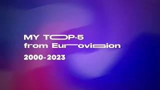 My Top-5 favorite Eurovision entries each year (2000 - 2023)