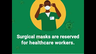 Surgical masks and N-95 respirators are reserved for our healthcare workers