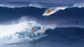 Biggest Wave Ever Surfed On A 2 Man Kayak!