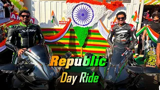 2 Kawasaki Ninja H2 Ke Sath Republic Day Ride 🔥| Public Reaction 😍| Sagarmore vlogs