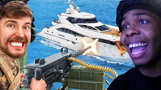 WhoIsRetro Reacts to MrBeast Protect The Yacht, Keep It!