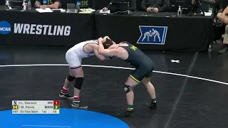 Mason Parris vs Lucas Davison 5rd Place Match | 2022 NCAA Wrestling Championshis HWT