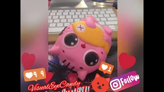 Squishy Pink Cartoon Cat Anti Stress Toy Review GearsBest!