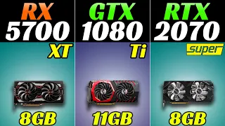 RX 5700 XT vs GTX 1080 Ti vs RTX 2070 Super | 20 New Games Benchmarks in 2022