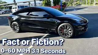 Uncovering the Truth: Can A Tesla Model 3 Performance Achieve 0-60 in 3.1 Seconds?